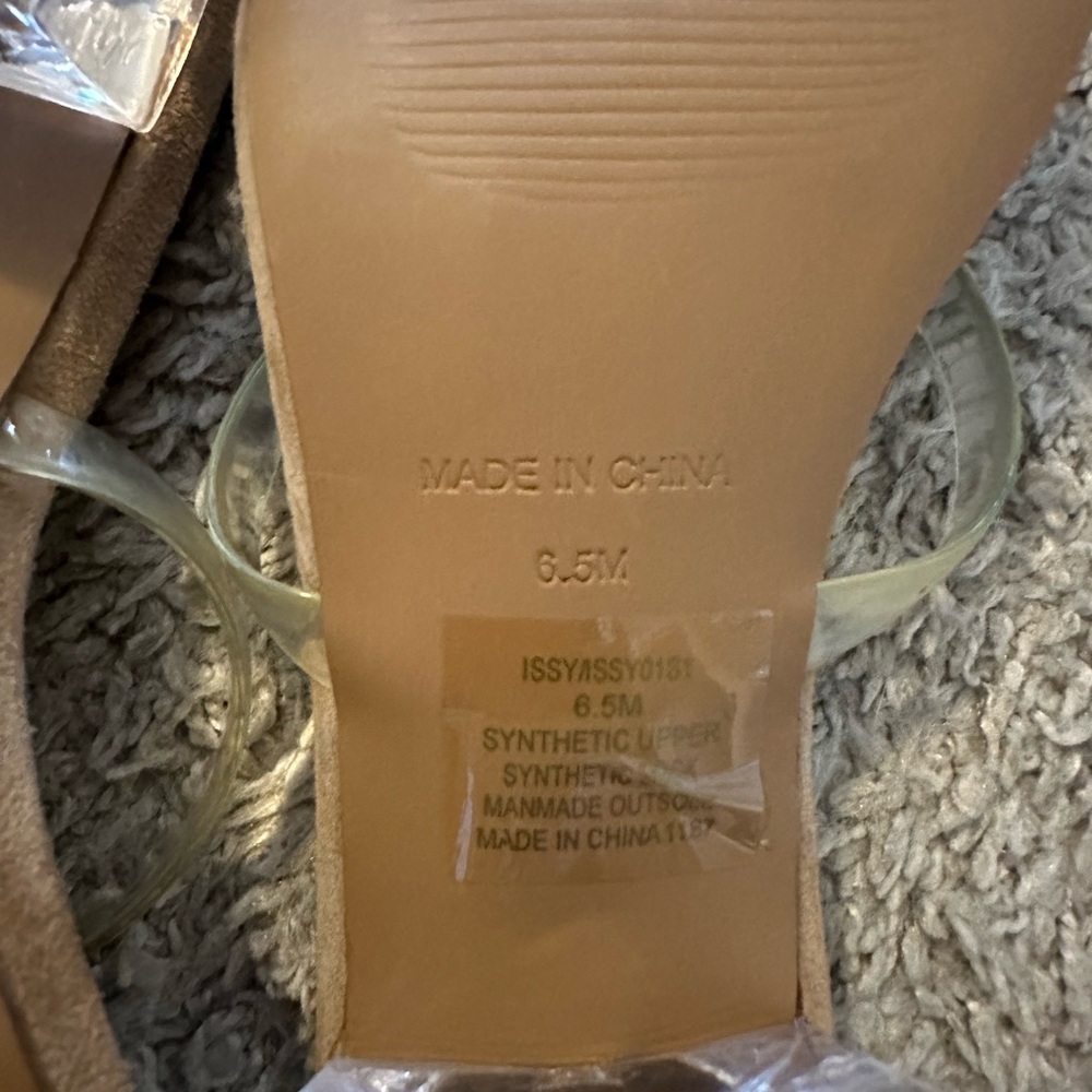 Heels with Clear strap and heel, size 6.5 - Picture 4 of 4